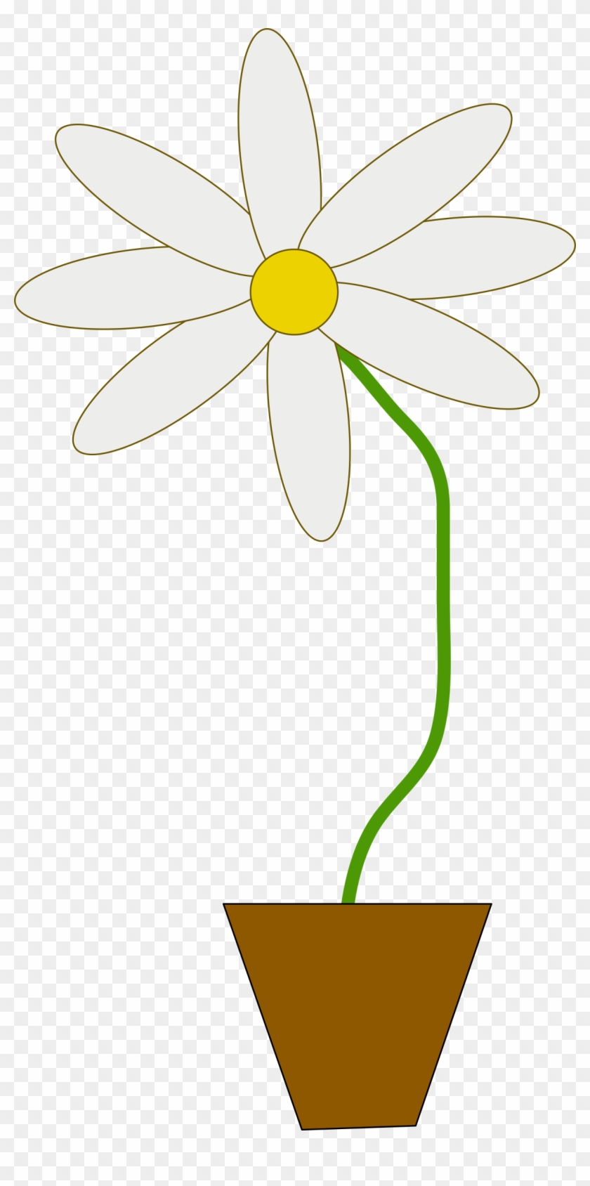 This Free Icons Png Design Of Flower In A Pot - Flower In Pot Clip Art Transparent Png #2299812