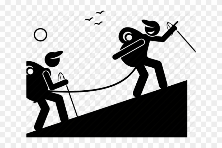 Clip Black And White Download Night Hike Free On Dumielauxepices - Illustration - Png Download #2299890