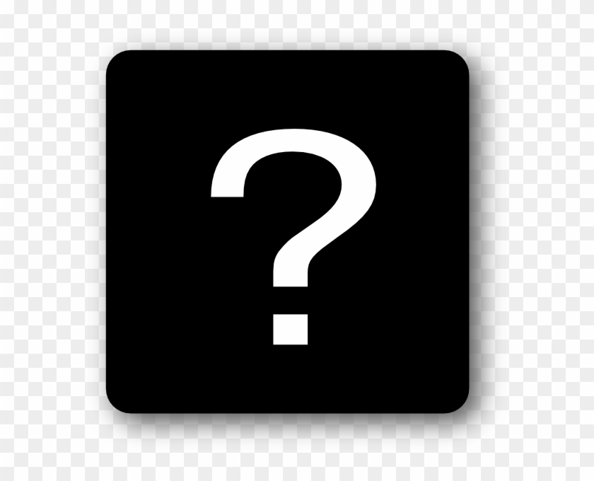 Black Box With Question Mark Png , Png Download - Black Square Question Mark Clipart