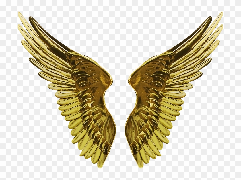 Angel Gold Wings Png Cutout Image - Gold Angel Wings Png Clipart #230033