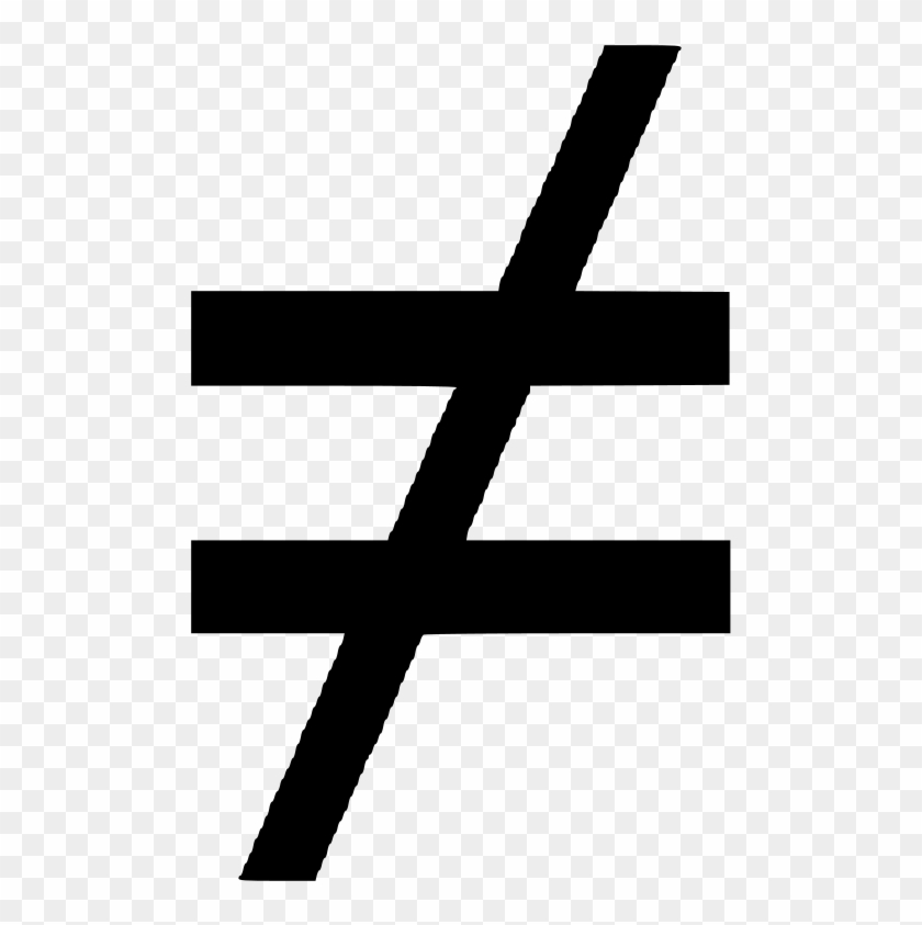 Not Equal Sign Transparent Background Clipart
