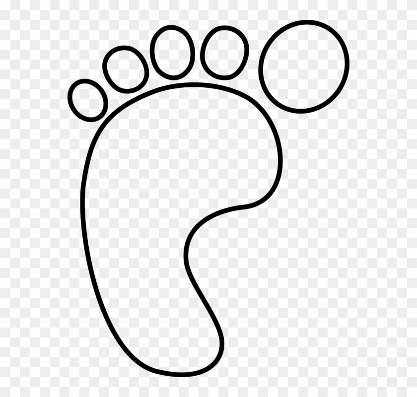 Big Foot Clipart Two Foot Pencil And In Color Big Foot - Pie De Bebe Dibujo - Png Download