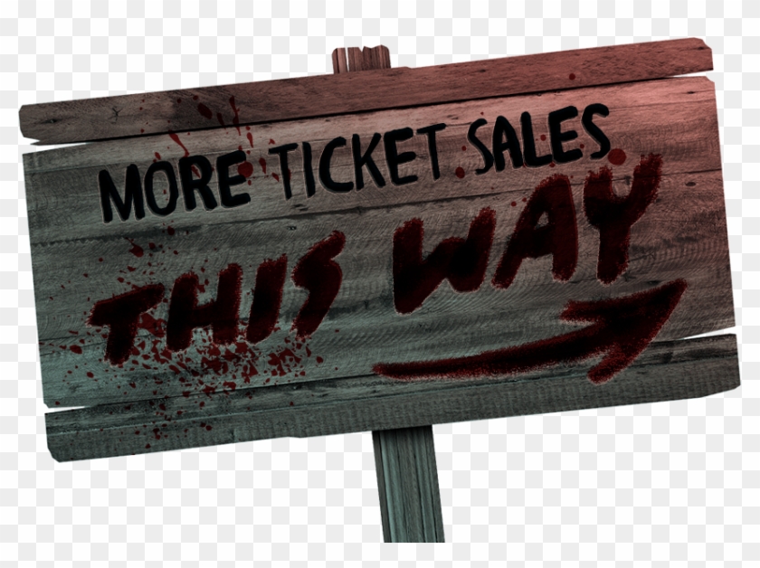 Marketing Your Haunted Attraction Can Be Brutal - Sign Clipart