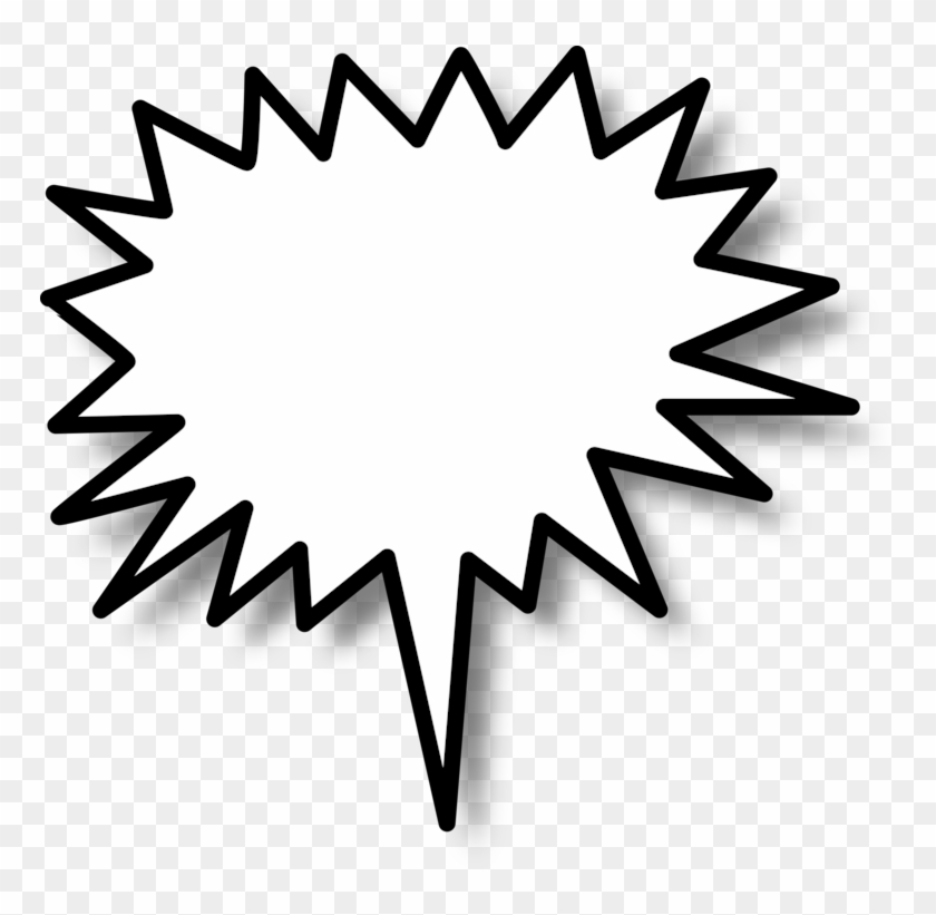 Speech Balloon Comics Comic Book Cartoon Comic Strip - Star Burst Clip Art - Png Download