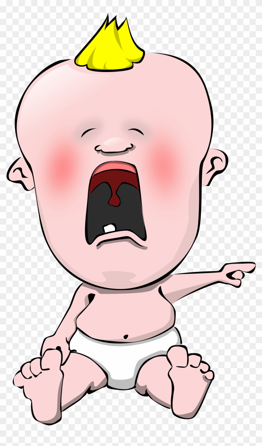 Baby Crying Transparent Background Png - Crying Baby Cartoon Clipart #230641