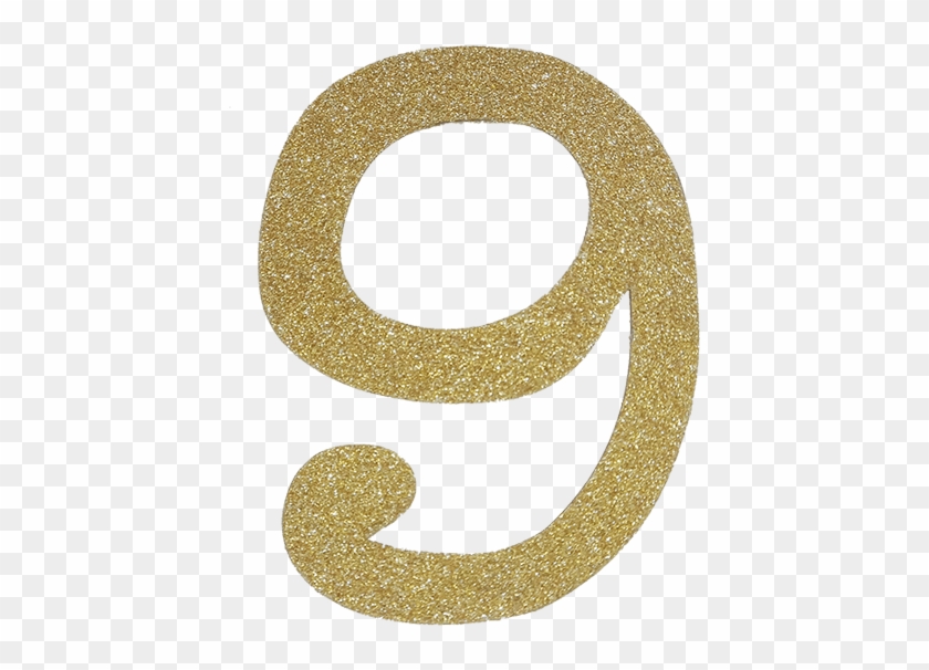 Gold Number 9 Clipart #230667