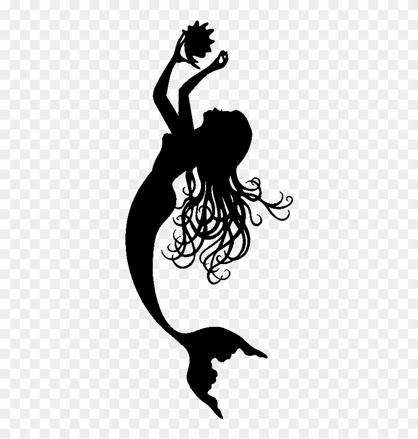 Sticker Salle De Bain La Sirene Et Son Coquillage Ambiance - Stickers Sirène Clipart