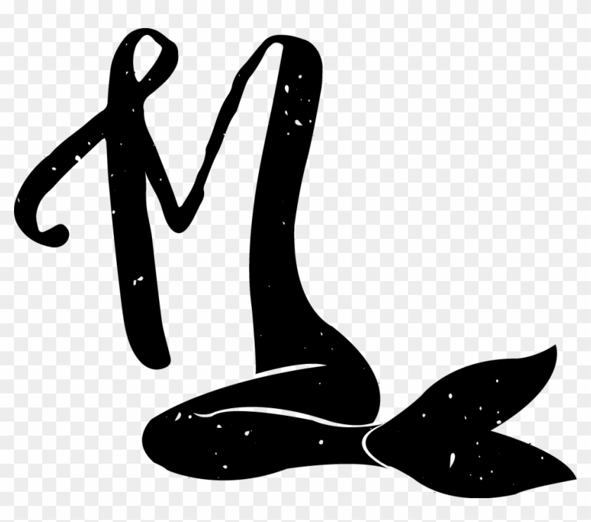 19 Mermaid Tail Clip Art Royalty Free Library Black - Black And White Mermaid Clip Art - Png Download