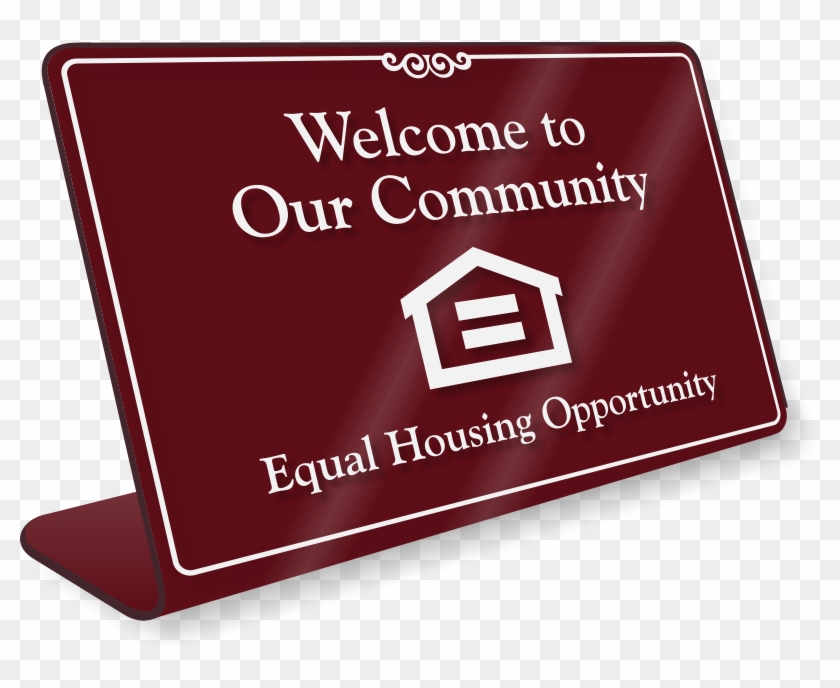 Welcome To Our Community Sign - Desk Sign Clipart #230955
