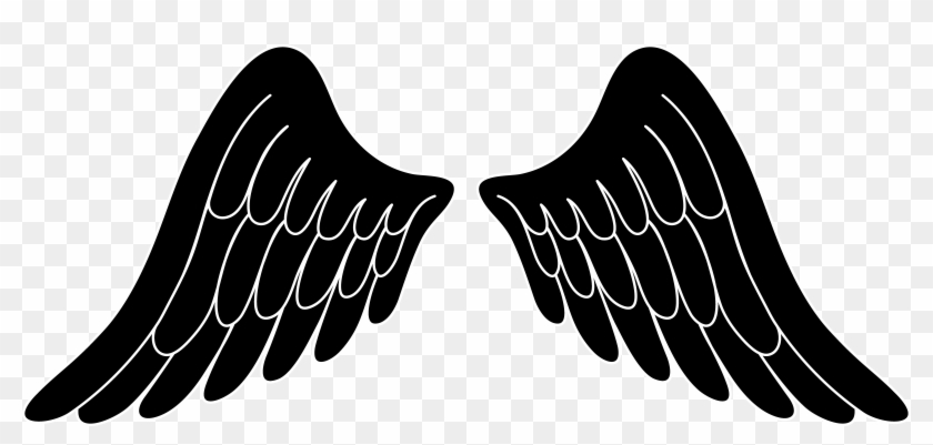 Angel Pari Clipart Graphic Freeuse - Black Angel Wings Clip Art - Png Download