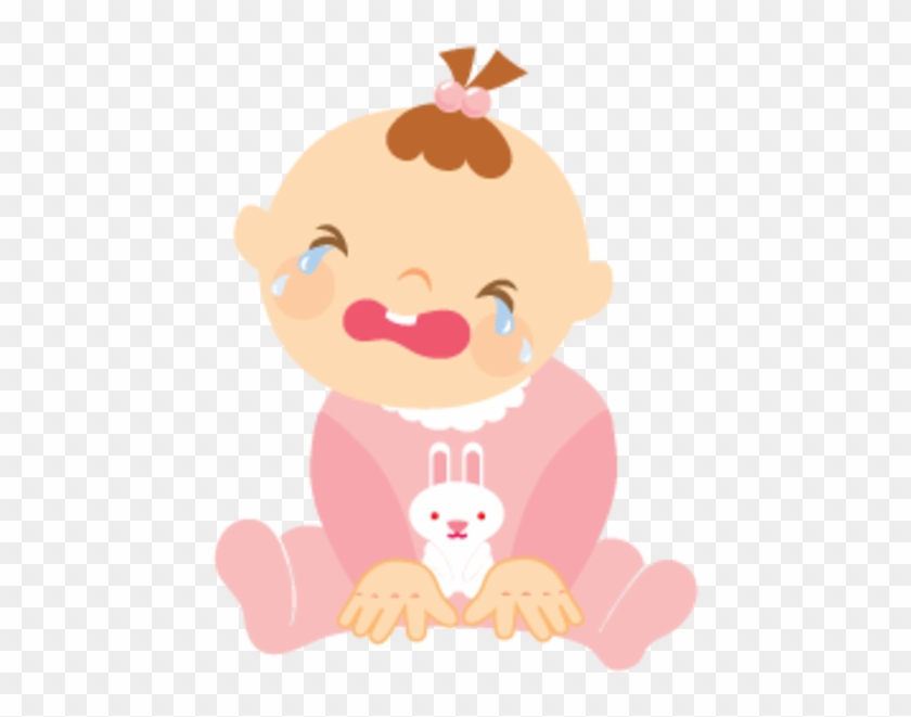 Cry Clipart Transparent - Baby Girl Crying Cartoon - Png Download