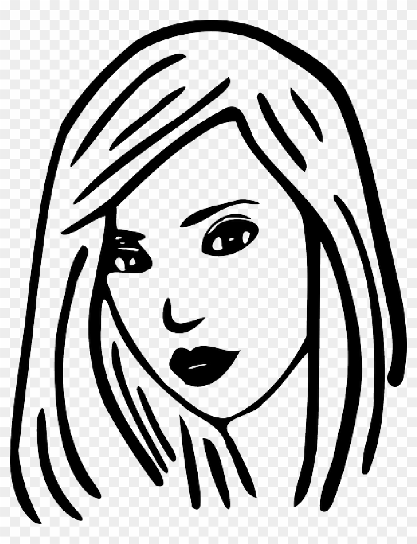 Banner Freeuse Download Eyes Drawing At Getdrawings - Kolay Kadın Yüzü Çizimi Clipart