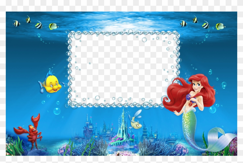 Little Mermaid Photo Frame Clipart