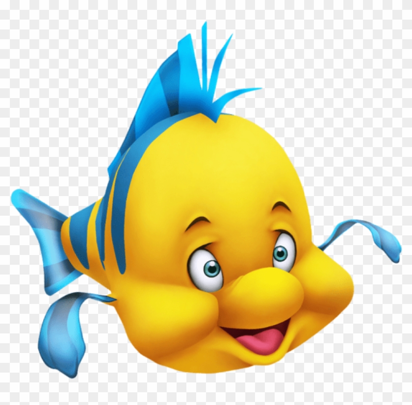 Download Little Mermaid Flounder Picture Clipart Png - Little Mermaid Free Clipart Transparent Png #231400