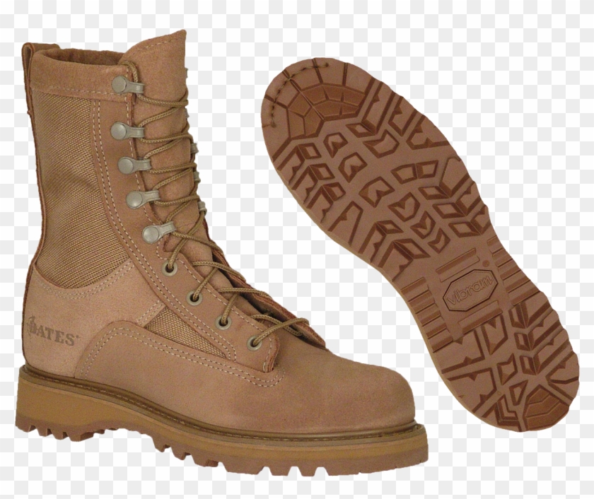Army Temperate Weather Boots Png Image - Brown Combat Boots Png Clipart #231401