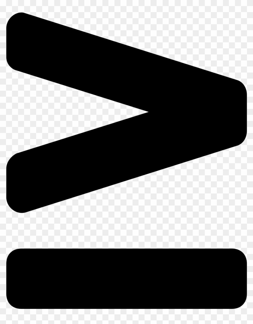 Greater Than Or Equal To Icon Clipart