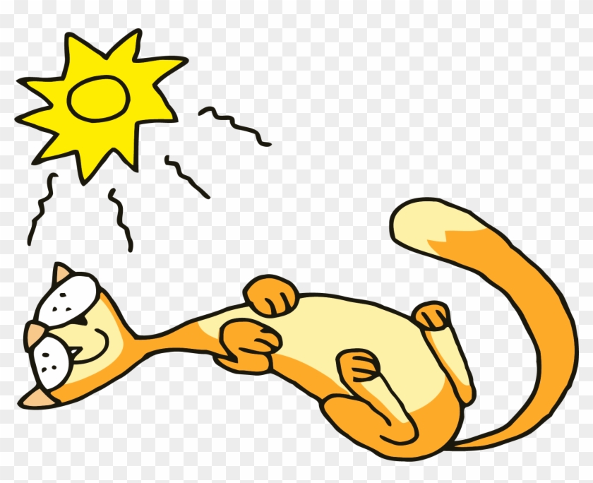 Cat Sleeping Png Clipart - Cat Transparent Png #231613