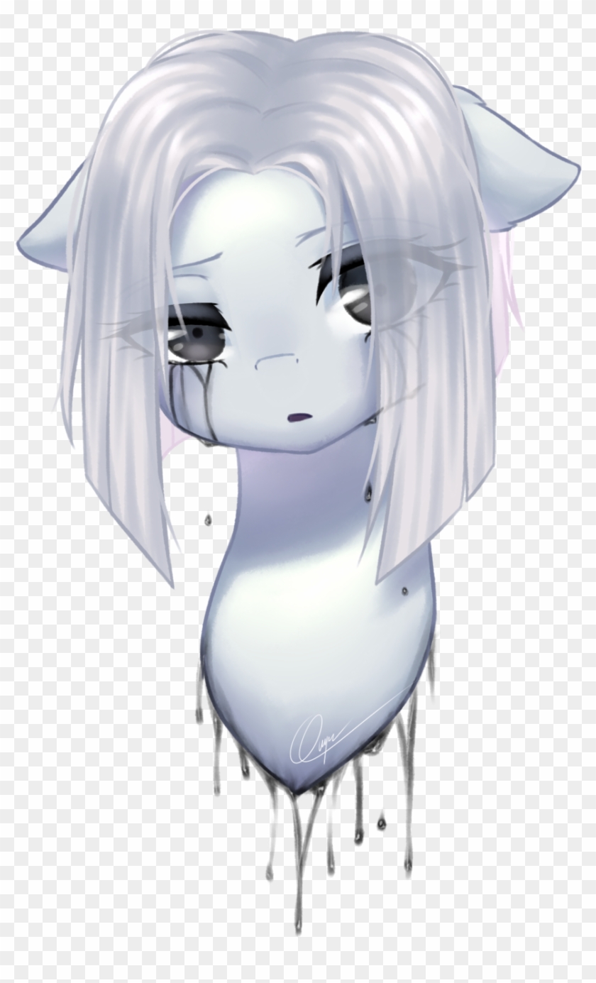 Zukiq314, Black Blood, Blood, Crying, Disembodied Head, Clipart #231801