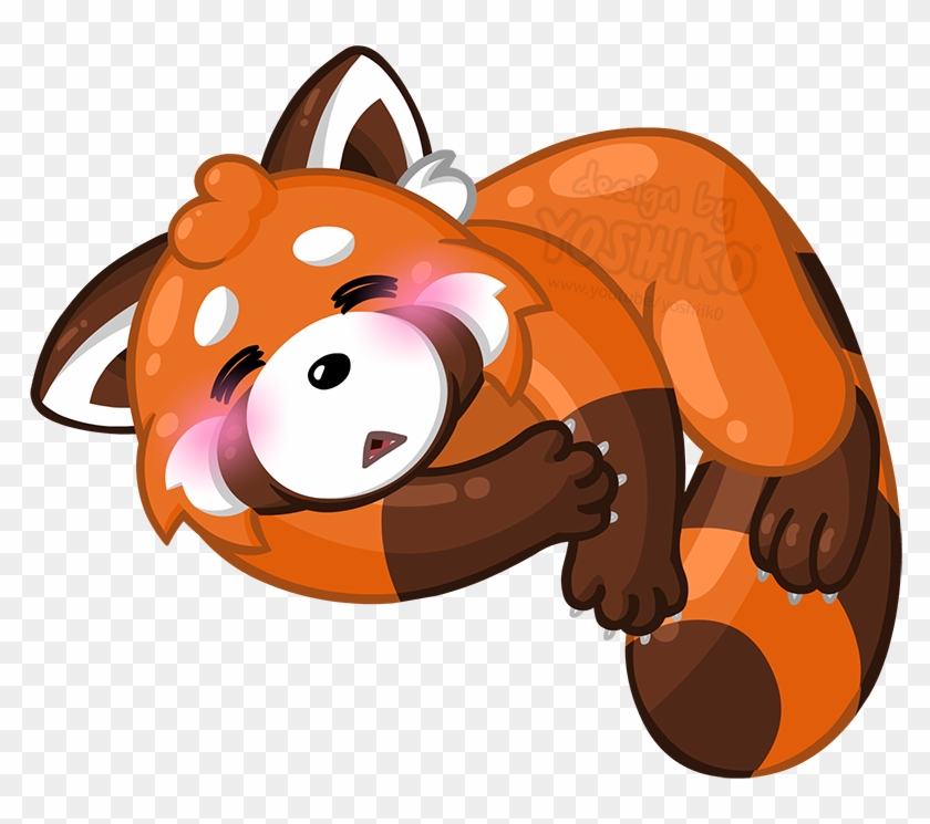Cartoon By Yoshik Fur Affinity Dot Net - Red Panda Moon Clipart
