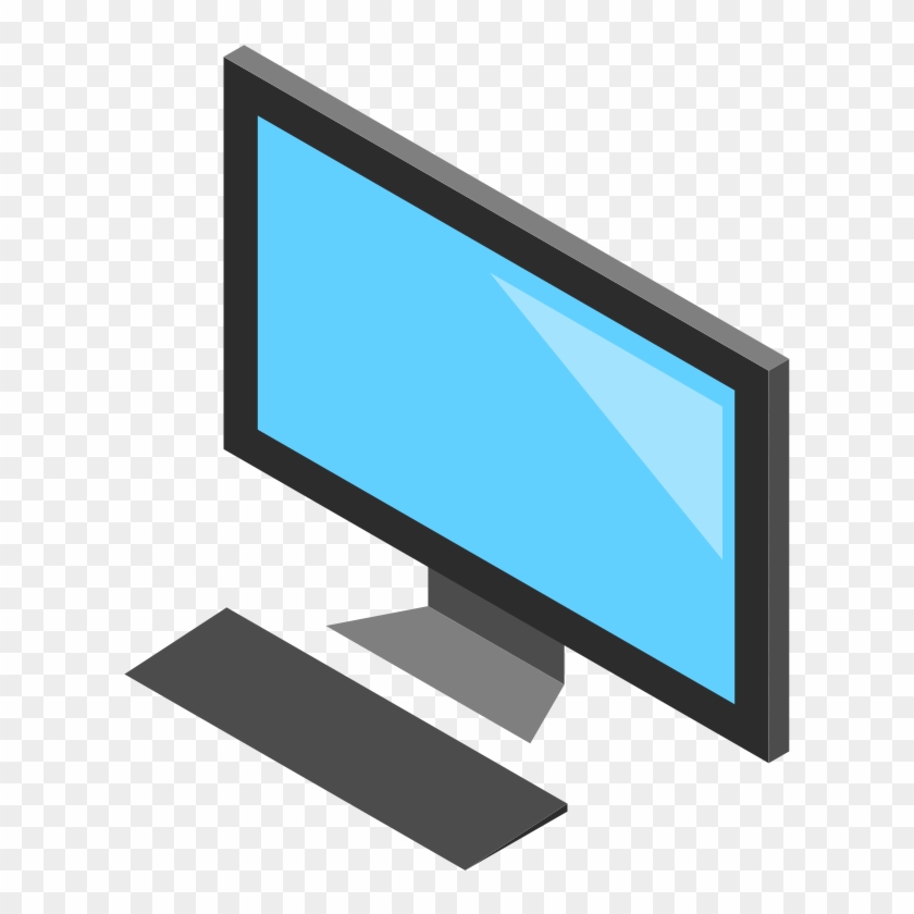 Using The Computer Clipart - Transparent Computer Cartoon - Png Download
