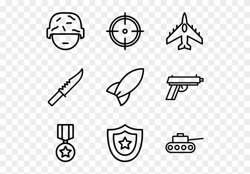 Army - Minimal Icon Png Clipart