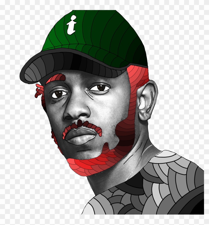 Fan Arti - Kendrick Lamar Black And White Clipart