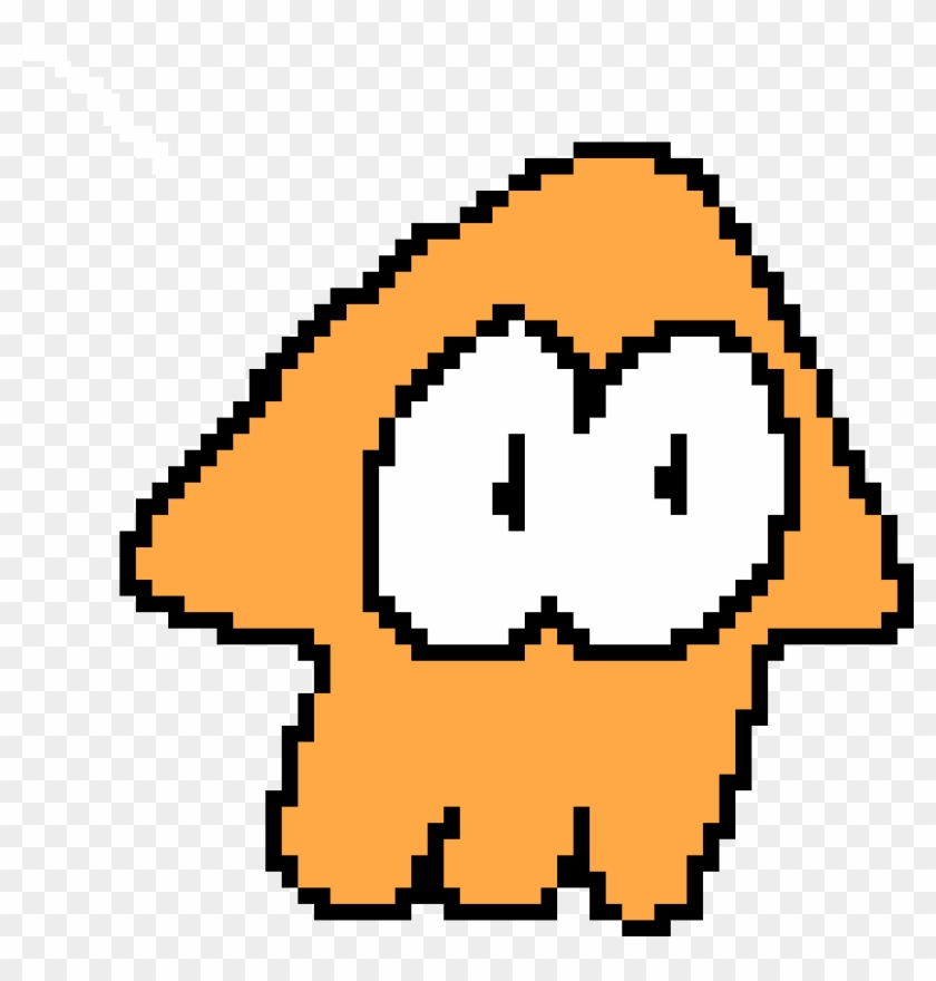 Splatoon Squid - Pixel Splatoon Squid Clipart