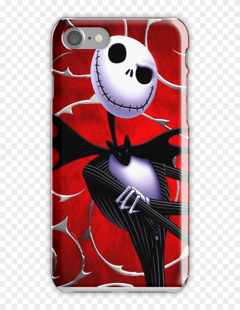 Jack Skellington In Red Iphone 7 Snap Case - Nightmare Before Christmas - Jack 3-d Bookmark Clipart