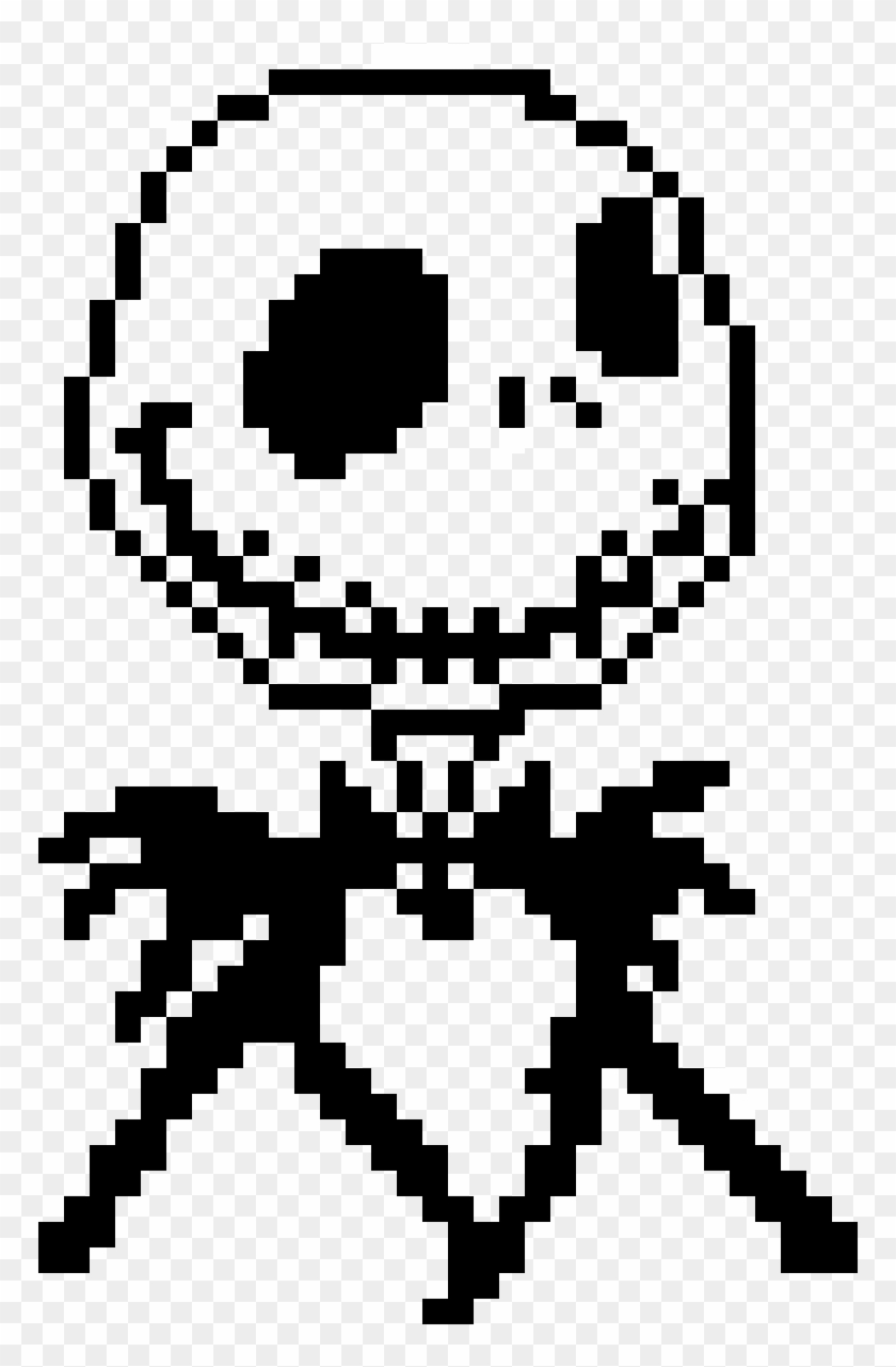 Jack Skellington Perler Bead Patterns , Png Download - Pixel Art Nightmare Before Christmas Clipart