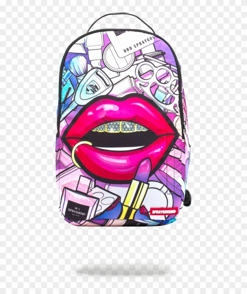 sprayground boss lips backpack