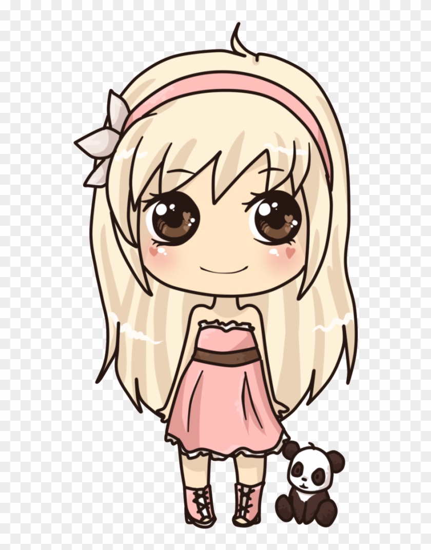Anime Clipart Mouth - Kawaii Cute Girl Drawing - Png Download