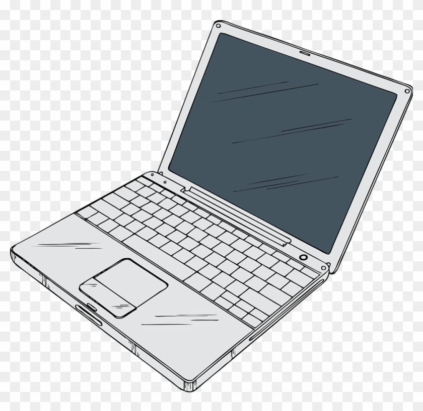958 X 888 15 - Open Laptop Clipart - Png Download