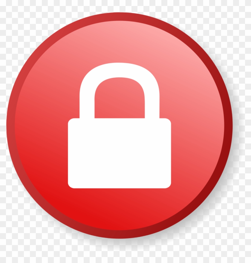 Ambox Padlock Red - Padlock Logo Png Red Clipart