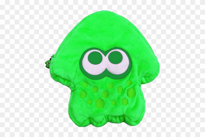 Hori - Splatoon 2 - Plush Pouch - Squid - Green - Hori Case Squid Nintendo Switch Clipart #233286