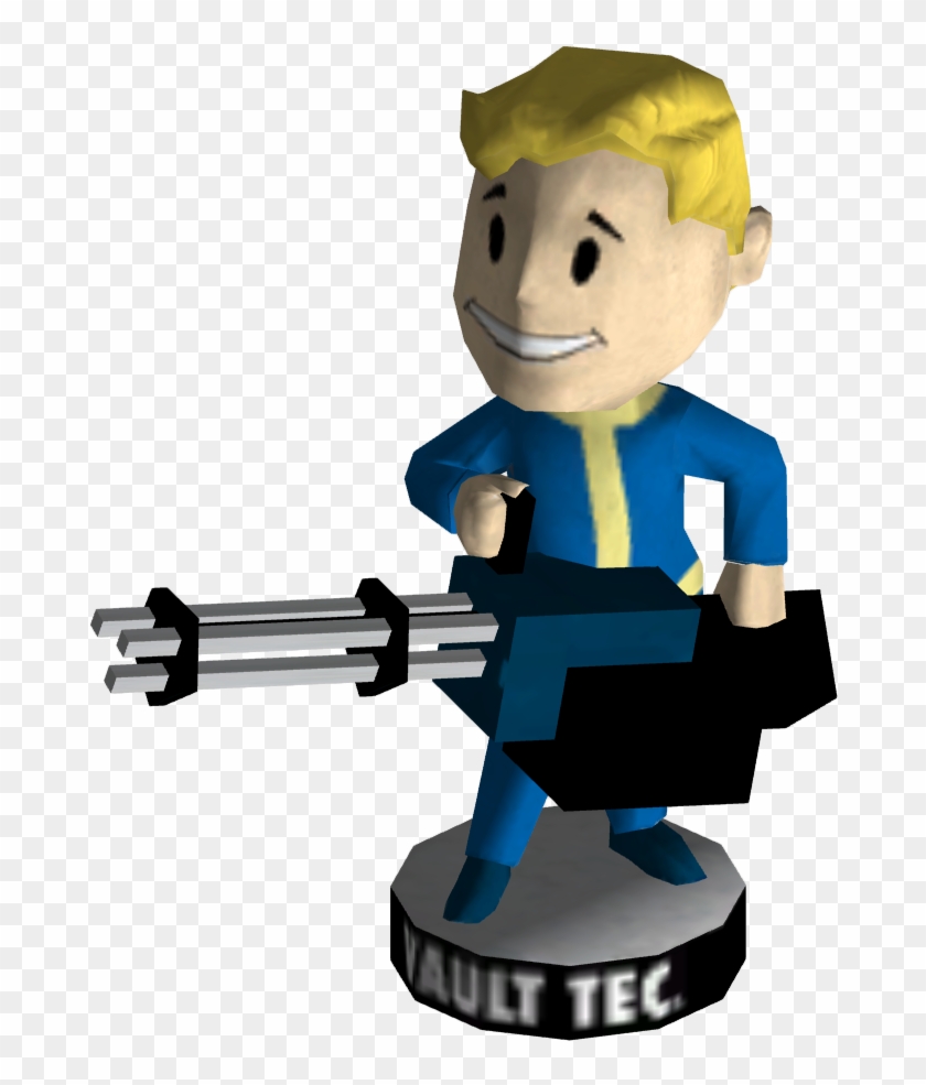Bobblehead Big Guns - Vault Boy Bobblehead Luck Clipart