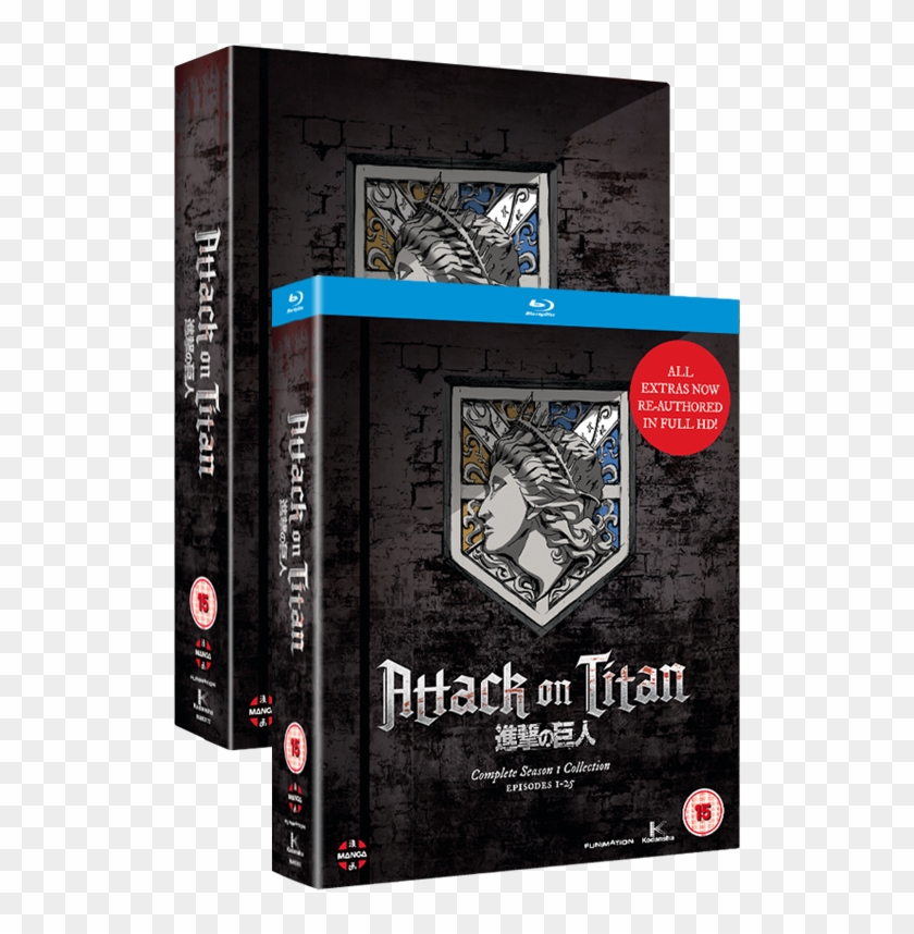 Attack On Titan - Attack On Titan Complete Season One Collection Dvd Clipart