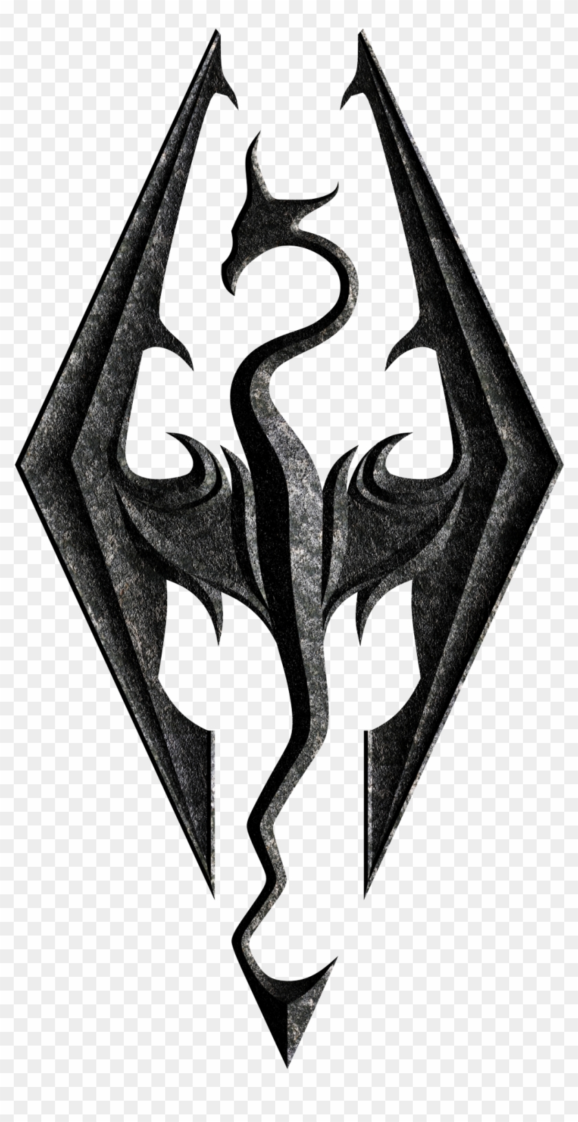 Skyrim Logo - Skyrim Black And White Logo Clipart #234107