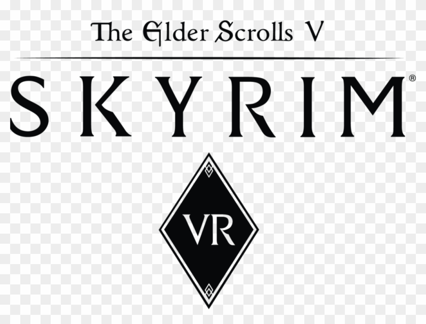 Skyrim Vr Logo - Elder Scrolls V Skyrim Png Logo Clipart