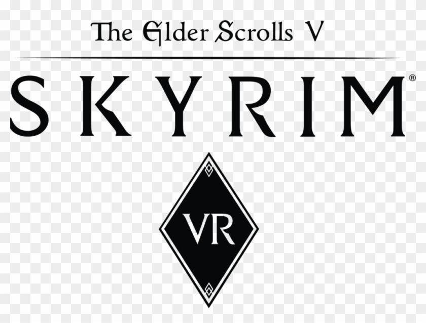 Skyrim Vr Logo - Elder Scrolls V Skyrim Png Logo Clipart #234196