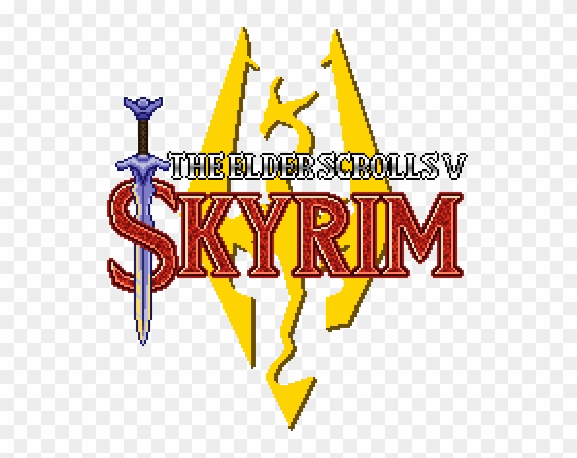 Skyrim Logo - Graphic Design Clipart