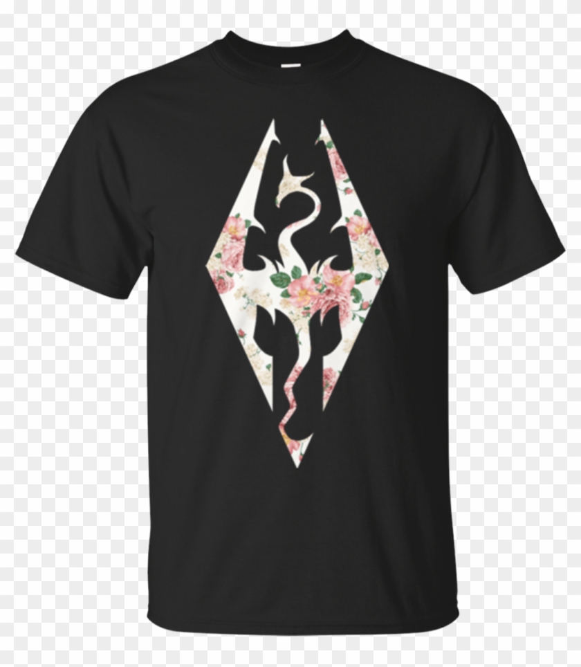 The Elder Scrolls V Skyrim Logo Flower Shirt, Hoodie - Skyrim Imperial Clipart #234375