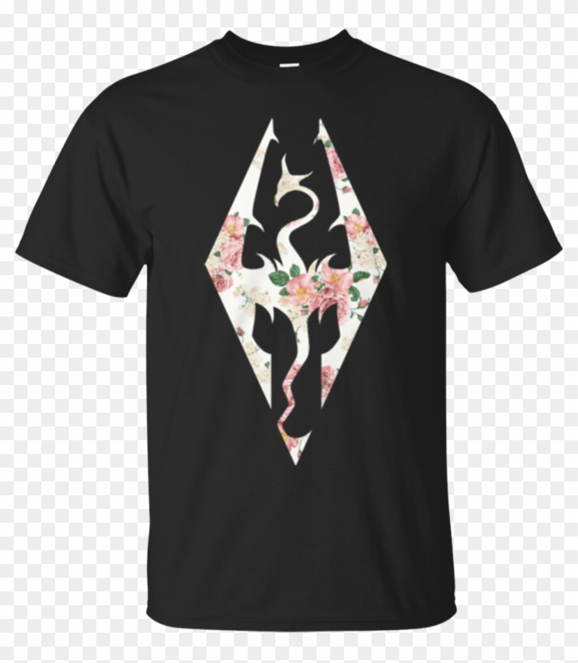 The Elder Scrolls V Skyrim Logo Flower Shirt, Hoodie - Skyrim Imperial Clipart #234375