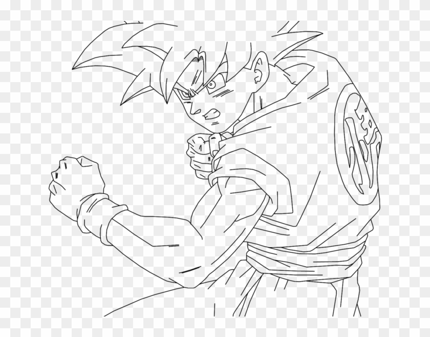 Royalty Free Library Goku God Drawing At Getdrawings - Goku Saiyan God Db Super Drawing Clipart #234438