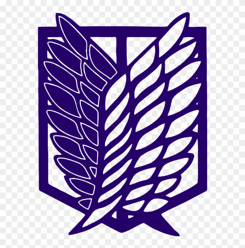 Attackontitan Attack On Titan Logo - Attack On Titan Blue Clipart #234467