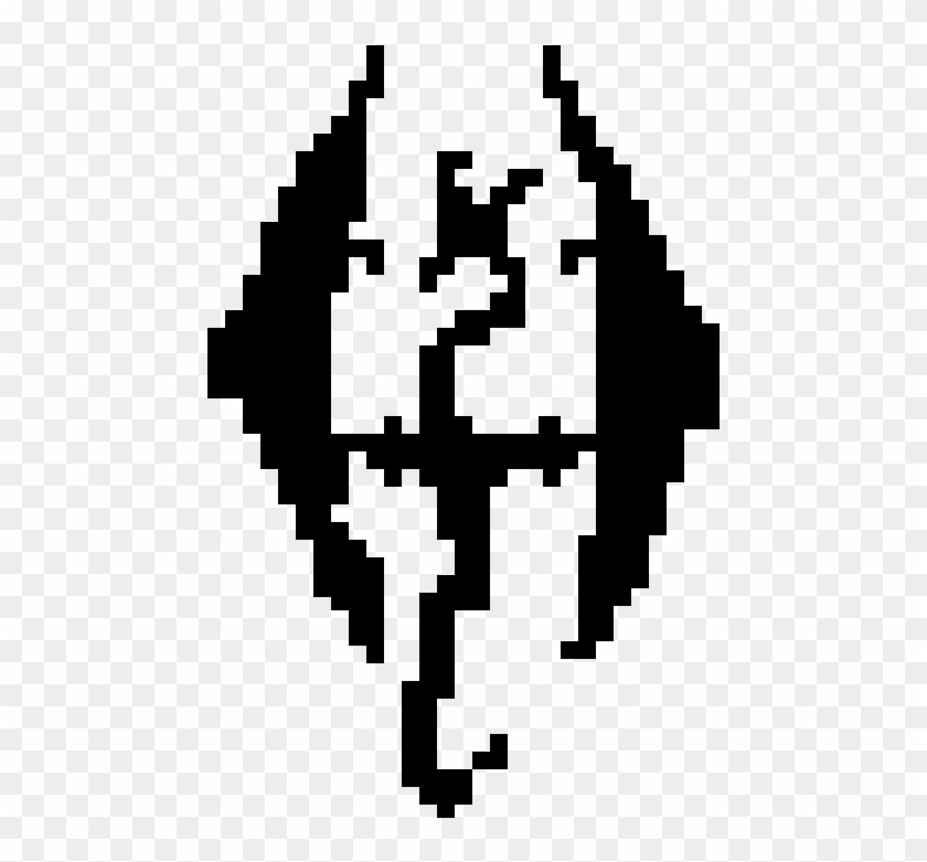 The Elder Scrolls V - Easy Cool Pixel Art Clipart #234489