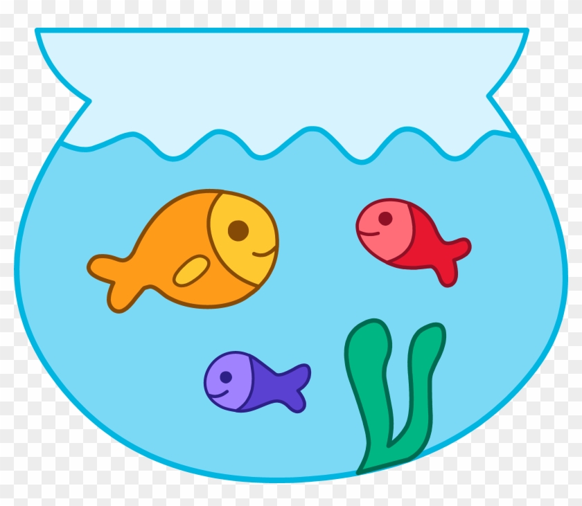 Free Printable Coloring Pages, Templates Printable - Fish In A Bowl Clipart - Png Download