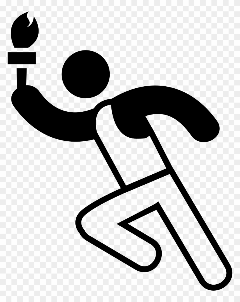 Png File Svg - Olympic Runner Icon Clipart