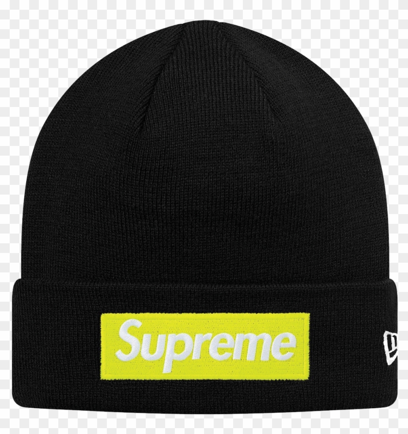 Supreme New Era Box Logo Beanie Black Clipart