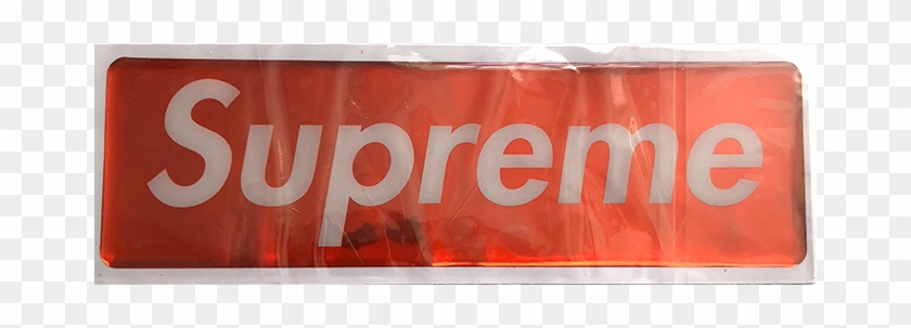 Home / Stickers / Supreme Plastic Box Logo Sticker - Signage Clipart