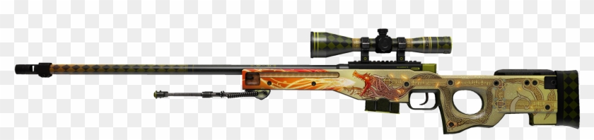 Cs Go Awp Png - Awp Dragon Lore Side Clipart #234951